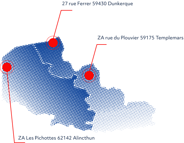 Carte région Nord